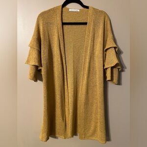Chris & Carol Sweater, Gold, size Small, also fits a Medium